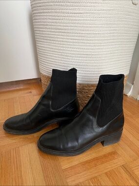 Black Women’s Chelsea Ankle Boots - Classic Slip-On Style